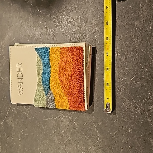 Funky boho wander explore punch needle passport holder wallet - Picture 4 of 5